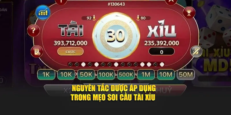 Nguyên tắc được áp dụng trong mẹo soi cầu tài xỉu